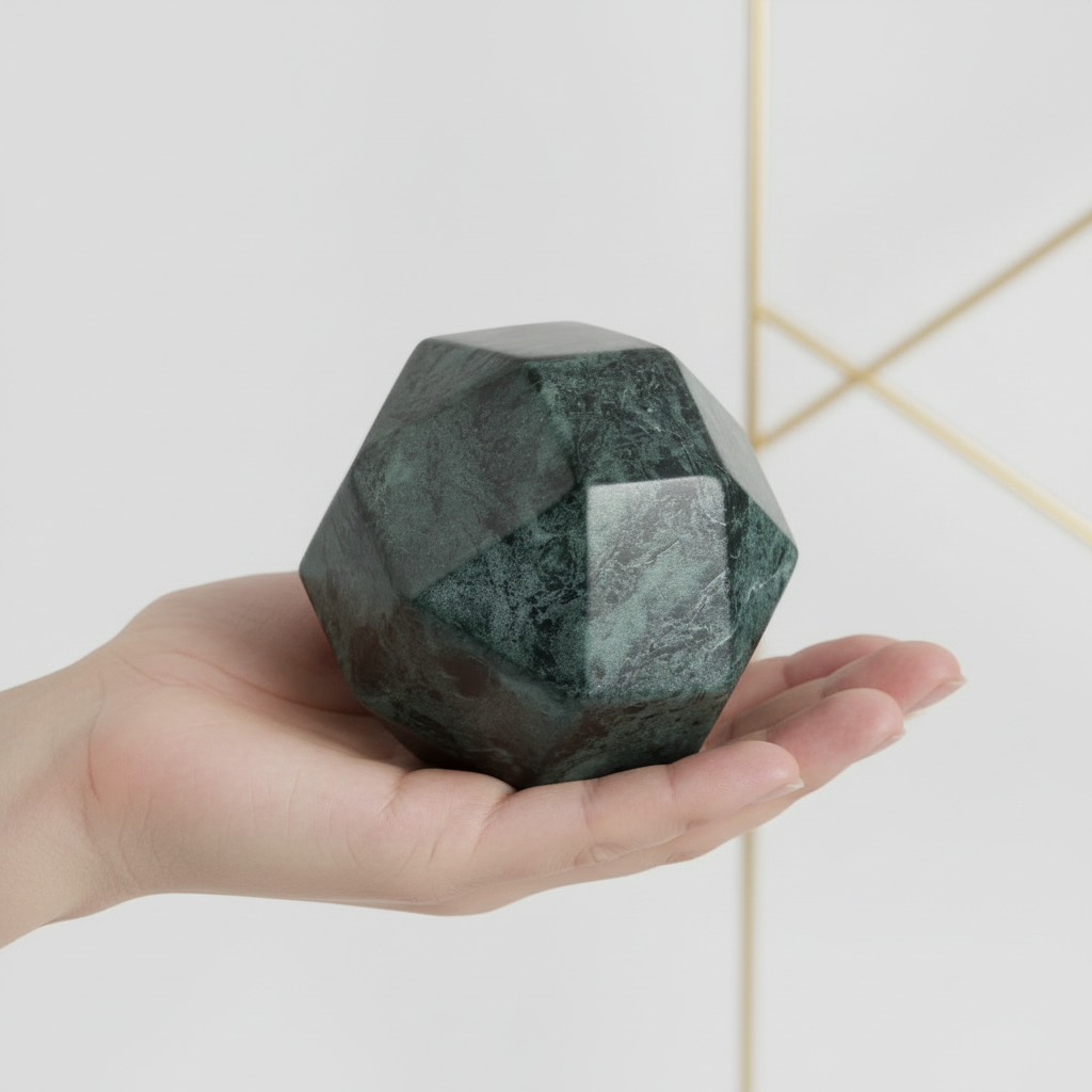 Marble sculpture in hand